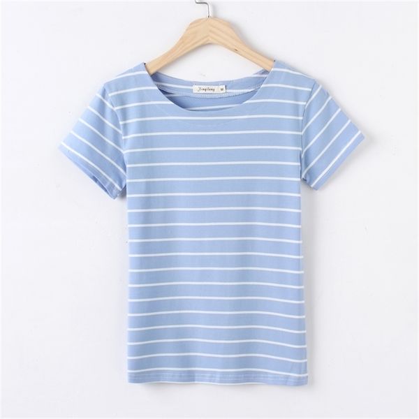 

t shirt women short sleeve tshirt women cotton beige lvory 210306, White