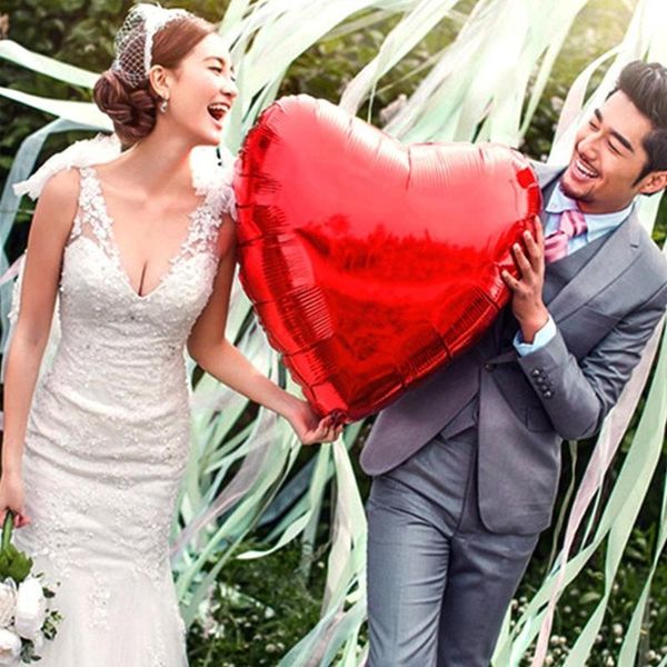 

party decoration 20pcs 22 inch red foil heart helium balloons marriage balloon wedding birthday aluminium love anniversaire ballons