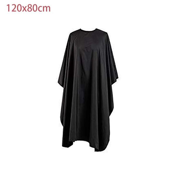 

black cloth professional hair salon nylon shawl with snap closure hairdresser cape gown waterproof 2 size aprons