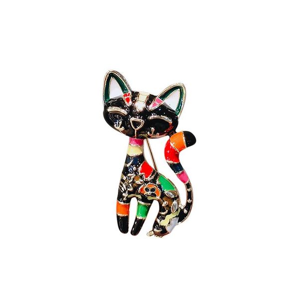 

pins, brooches super cute enamel pin cat animal brooch for women and children jewelry gifts, Gray