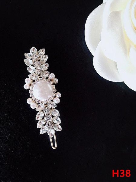 

hair clips & barrettes wheat rhinestone accessories for women fur vintage luxury style h38, Golden;silver