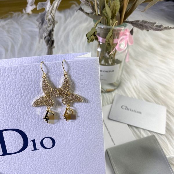 

70% off outlet online family's new fashion butterfly earrings for years, Silver