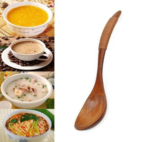 

spoon brown handle kinking style spoon lacquer tableware wooden handmade drink chinese resistant heat soup soup creat j9n4