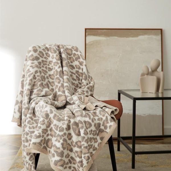 

blankets classical leopard throw blanket for sofa travel office ab side black grey velvet fabric warm bedding home textile 130*160cm