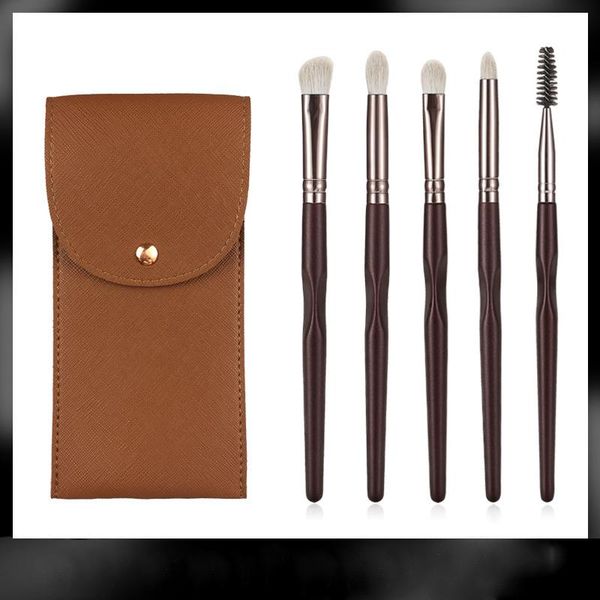 

makeup brushes saiantth 5pcs pony hair eye set soft exquisite non-slip wooden flame smudge detail nose eyeshadow eyelash beauty