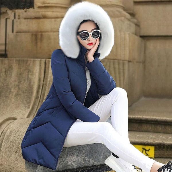 

women's trench coats female warm winter jacket 2021 fashion women coat hooded fake fur cotton large size 6xl parkas, Tan;black