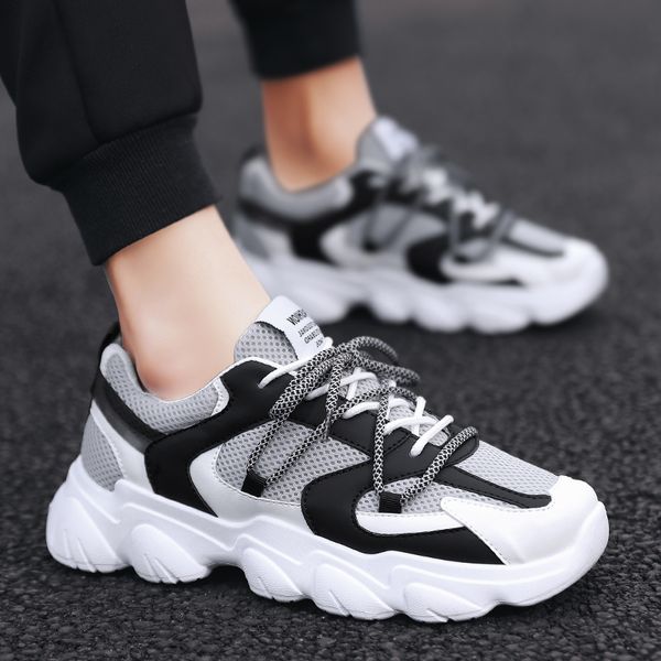 

2021 new krasovki men's casual mesh breathable summer sneakers male fashion zapatillas sport trainers mens designer shoes men nsfj, Black