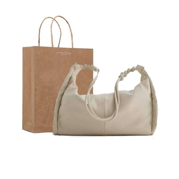 

7a+ female joker side drape adornment soft package new fund of 2020 autumn winters is one shoulder portable shopping tote bag