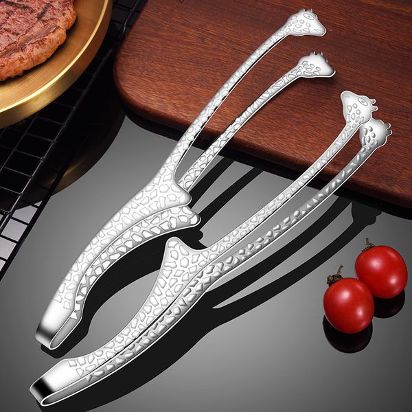 

304 stainless steel barbecue clip food bread baking utensils creative giraffe