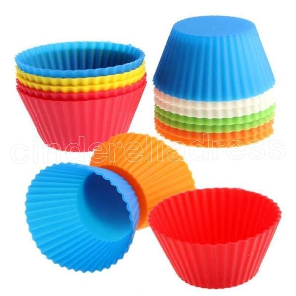 

7cm silica gel liners baking mold silicone muffin cup baking cups cake cups cupcake multi