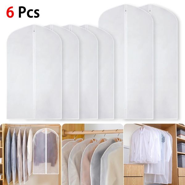 

clothing dust cover household coat transparent waterproof suit cover storage clothes dust hanging clothes bag