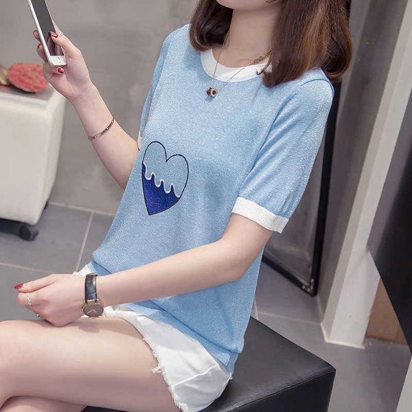 

shiny lurex women sweater high elastic o neck fall winter fashion sweater women oversized knitted pullovers 210604, White;black