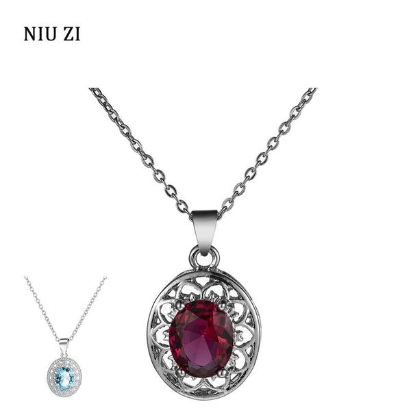 

pendant necklaces 2021 trendy vintage silver color chain women's round crystal zircon studded necklace k- female neck jewelry