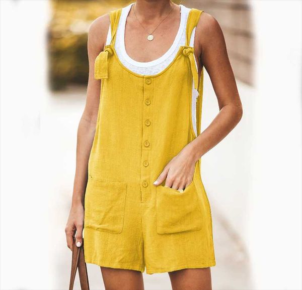 

women's jumpsuits & rompers seller loose style cotton linen playsuits, Black;white