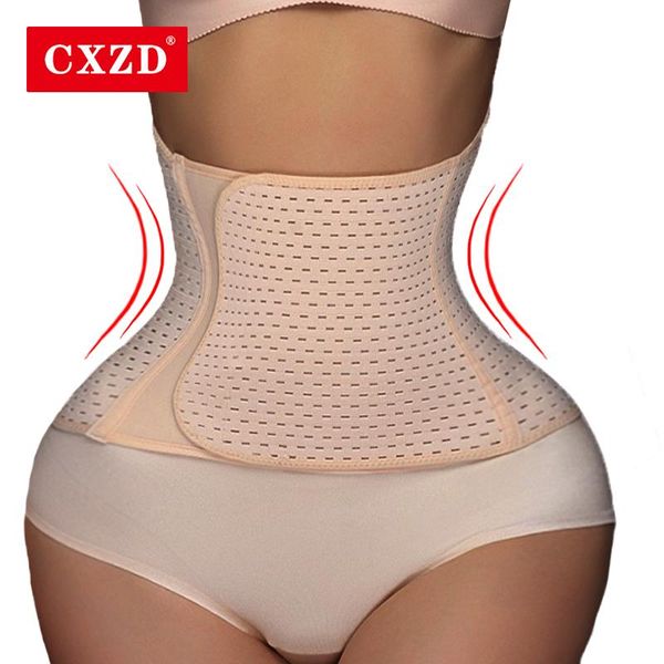 

waist support cxzd women body shaper trainer tummy control slimming belt modeling strap postpartum fitness shapewear workout, Black;gray