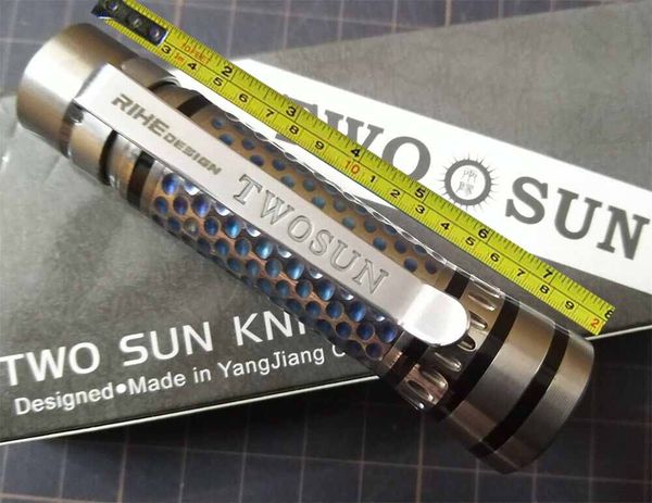 

twosun mini micro tc4 titanium tactical led flashlight camping lamp ts-led-8888