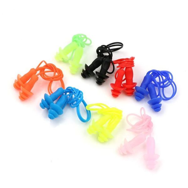 

2pcs/lot soft anti-noise ear plug waterproof swimming sile swim earplugs for swimmers childre jllowy
