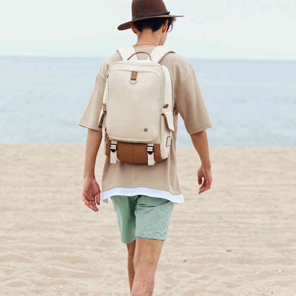

backpack handbags bags korean men's solid oxford cloth double root sale
