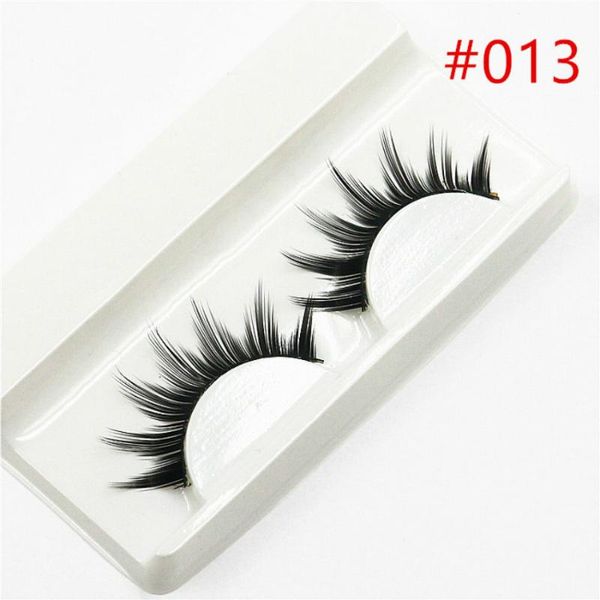 

false eyelashes 1 pairs 3d mink hair korea natural/thick long eye lashes wispy fashion makeup beauty extension tools h013