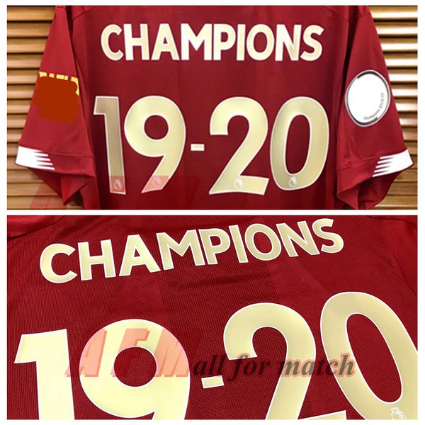

liv 19/20 match worn player issue home shirt jersey salah firmino mane virgil football custom name patches sponsor, Black