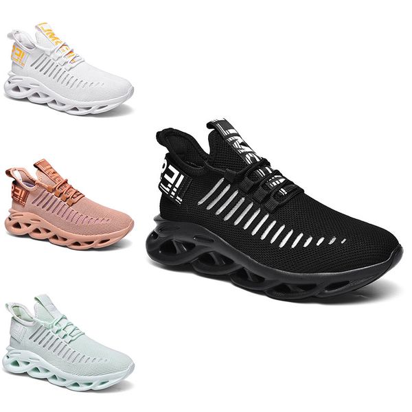 Atacado Sapatos de corrida não-marca para homens preto branco branco terracota guerreiros confortável malha fitness jogging andando outdoortrainers esportes sapatilhas