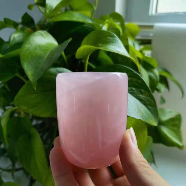 

decorative objects & figurines natural healing gemstone crystal cup hand carved crafts agate and white jade for gift lck