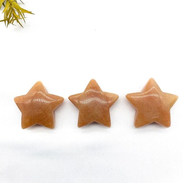 

decorative objects & figurines natural pink orange aventurine crystals stone star shaped smooth healing meditation room decoration