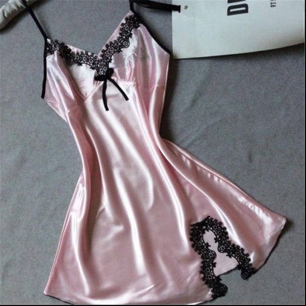 

2021 new baby womens satin silk nightdress dress faux suede polyester material wonderful dresses, Black;gray