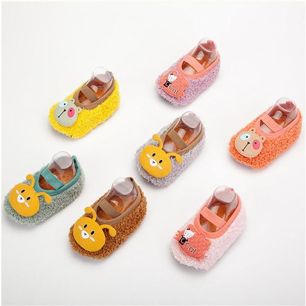 

first walkers soft sole baby boy girl shoes cute cartoon toddler walker born kid infant warm boot crib autumn winter shoe