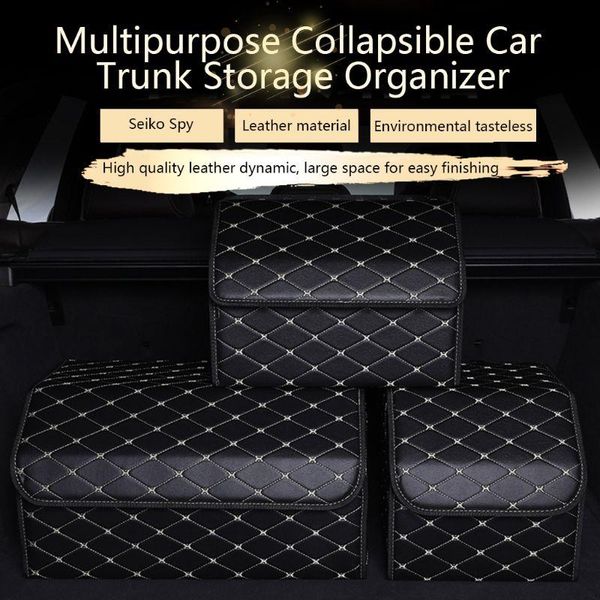 

car organizer multipurpose collapsible trunk storage with lid portable box g6kc