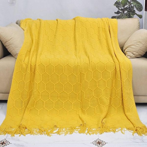 

blankets nordic knitted thread blanket toddler child student dormitory plaid born wrap beach sunscreen cape office nap