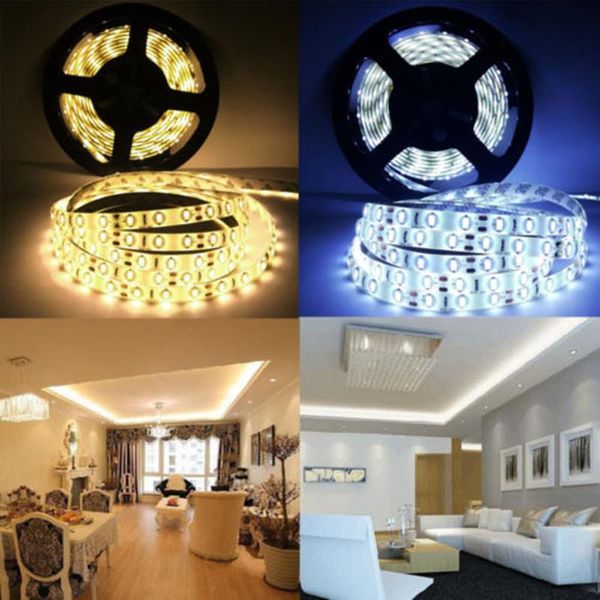 

strips 5m/roll dc 12v 300led lamp with smd waterproof ip65 6500k 3000k rgb cold white warm red blue green yellow led tape
