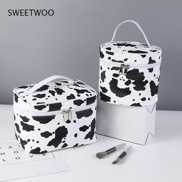 

cosmetic bags & cases cow pattern waterproof portable bag large-capacity toiletry fashion washing