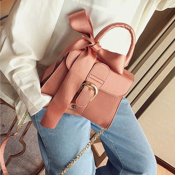 

bag women 2021 fashion bow dinner chain strap hand slung bag