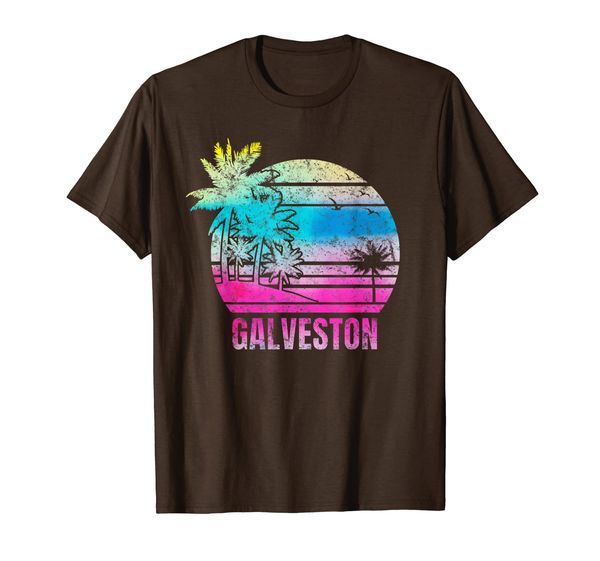 

galveston shirt texas beach vacation souvenir t-shirt, White;black