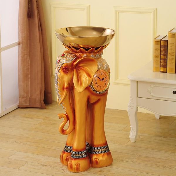 

waste bins home decor 12lgolden elephant trash can large indoor resin dustbin elevator ktv smoke control corridor holder light luxury