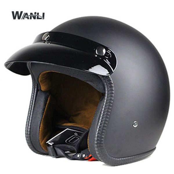 

motorcycle helmets helmet 3/4 open face vintage casco moto jet scooter bike retro dot approved casque motociclismo
