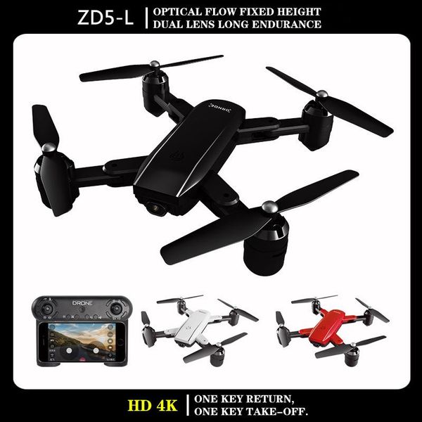 

drones zd5-l aerial drone professional four axis aircraft manual follow 4k dual camera