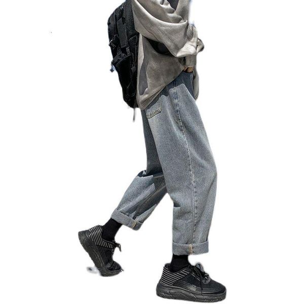 

2021 men's jeans loose blue fashion plus size denim trousers mens clothing