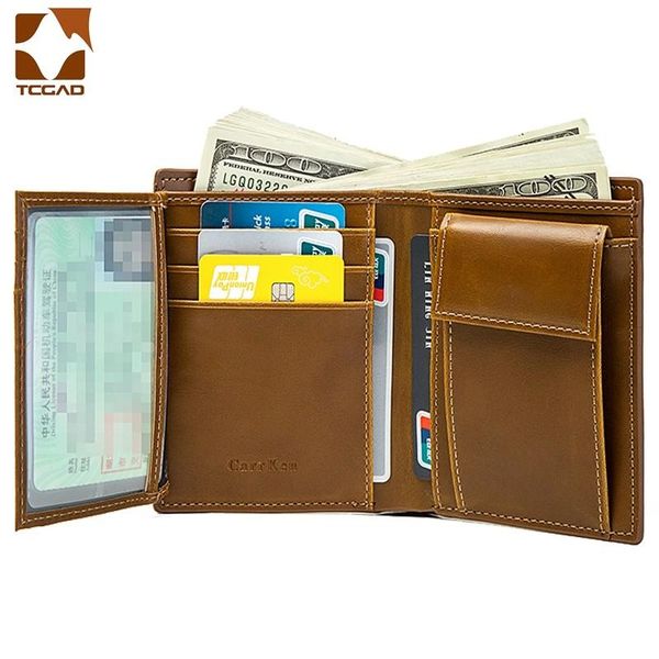 

wallets carteras leather men's wallet card men id holder coin purse vintage short for man carteiras masculina, Red;black