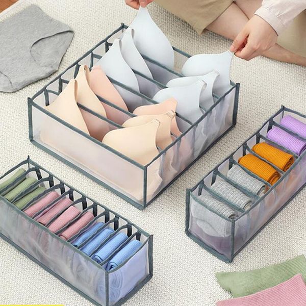 

storage drawers 3pcs/set underwear box folding closet organizer bra sock panty for dormitory bedroom drawer divider