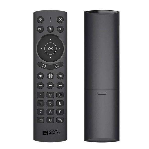 

g20s pro backlit wireless air mouse 2.4g gyroscope ir learning google assistant voice remote control for x96 max+ android tv box