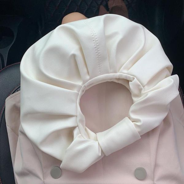 

shoulder bags folds design women handbag small pu leather round crossbody for woman 2021 elegant solid color bag female totes