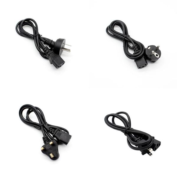 

ac power cord cable us/eu/uk/au plug power extension cable 1.2m lapac for hp dell lenovo notebook lg tv printer