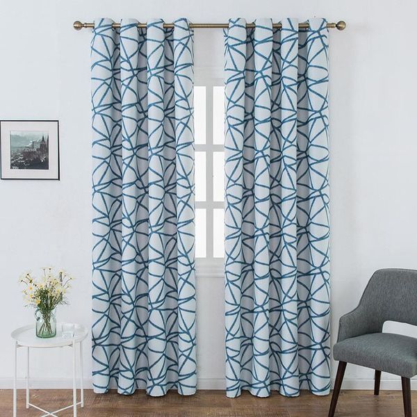 

curtain & drapes modern geometric pattern blackout curtains ready made custom window for living room bedroom kitchen