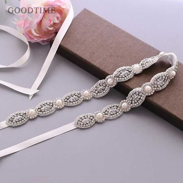 

wedding sashes luxury women belt handmade rhinestone girdle beaded pearl accessories for girl bride party dress decoration, White