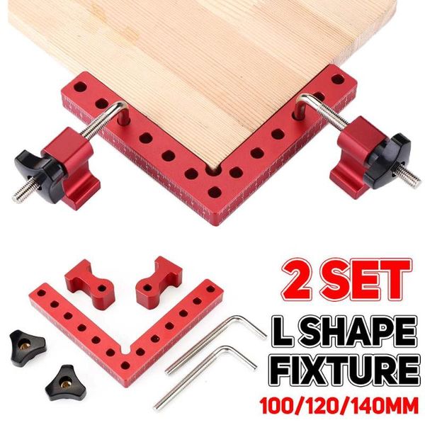 

professional hand tool sets 2 set 90 degrees l-shaped precision joinery clamping squares auxiliary fixture splicing board fixed clip woodwor