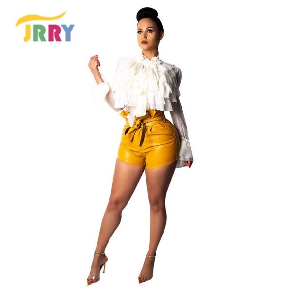 

women's jumpsuits & rompers jrry woman short pants lace up solid, Black;white