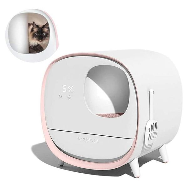 

other cat supplies large intelligent litter box deodorant fully-enclosed toilet training kit smart automatic tary litters pet liiter bedpan