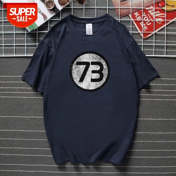 

navy the big bang number 73 theory vintage logo t-shirt sheldon cooper number new streetwear t shirt cotton short sleeve tshirt #wj4b, White;black